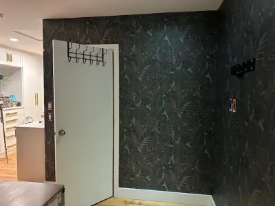 Wallpaper installation project in Dallas Fort Worth TX